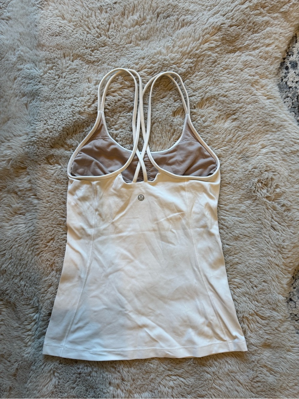 Lululemon White Strappy Tank Top - Picture 4 of 5